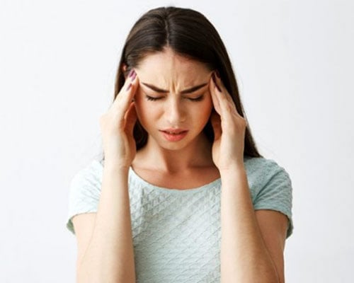 Picture of patient with headache